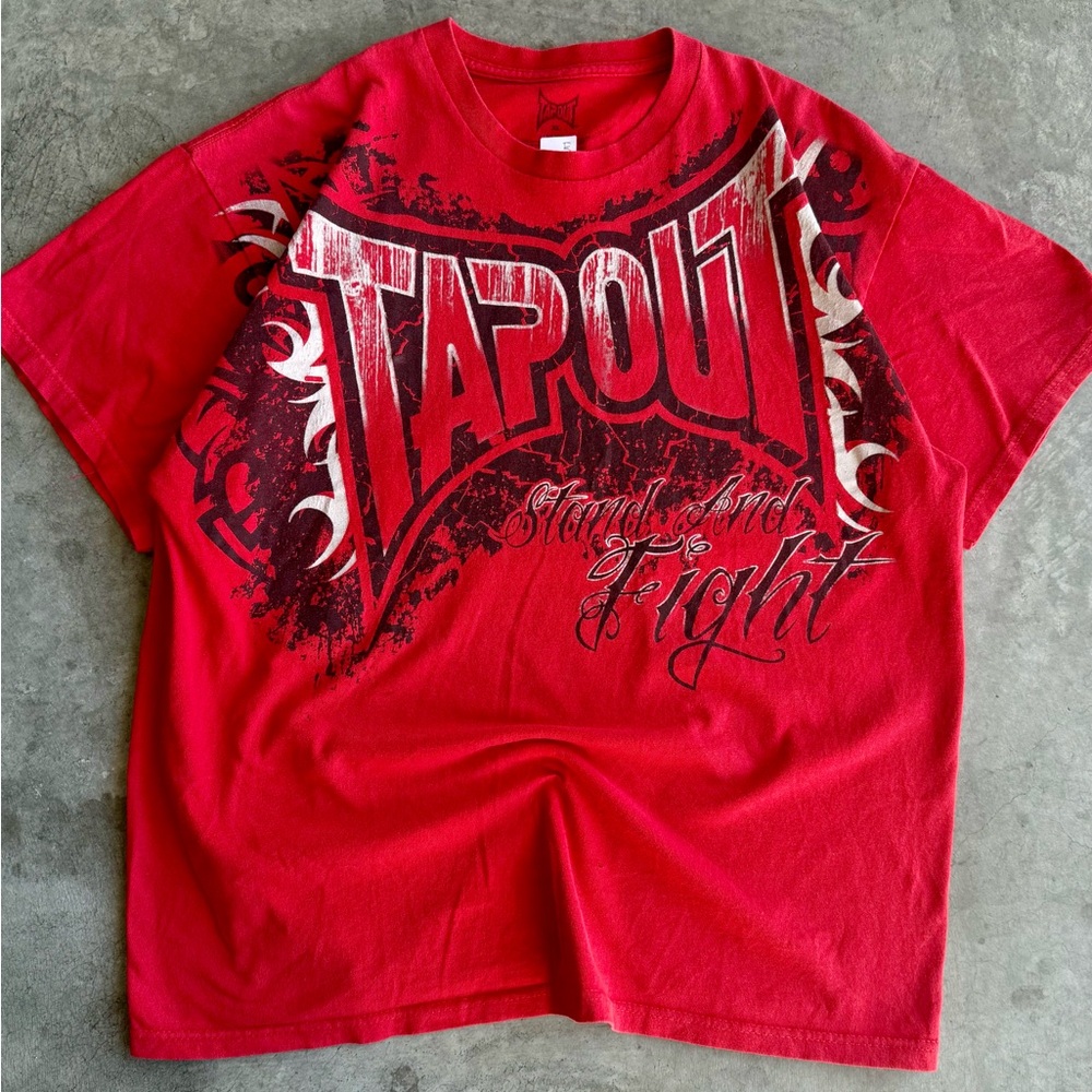 Tapout Red Short Sleeve Graphic Tee
